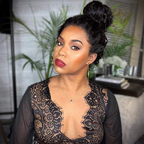 YULING-Water-Wave-Lace-Front-Wigs-Human-Hair-Curly-Wigs-for-Black-Women-Glueless-Brazilian-Wet-and-Wavy-Lace-Frontal-Wig-with-Baby-Hair-Pre-Plucked-Real-Hair-Natural-Black-Color-18inch