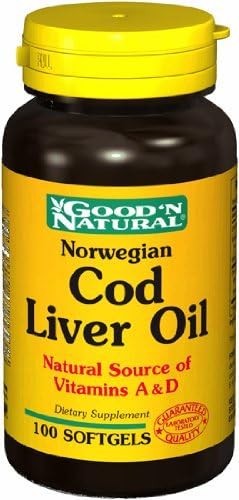 Norwegian Cod Liver Oil, 100 Softgels, Good 'N Natural by Good n Natural