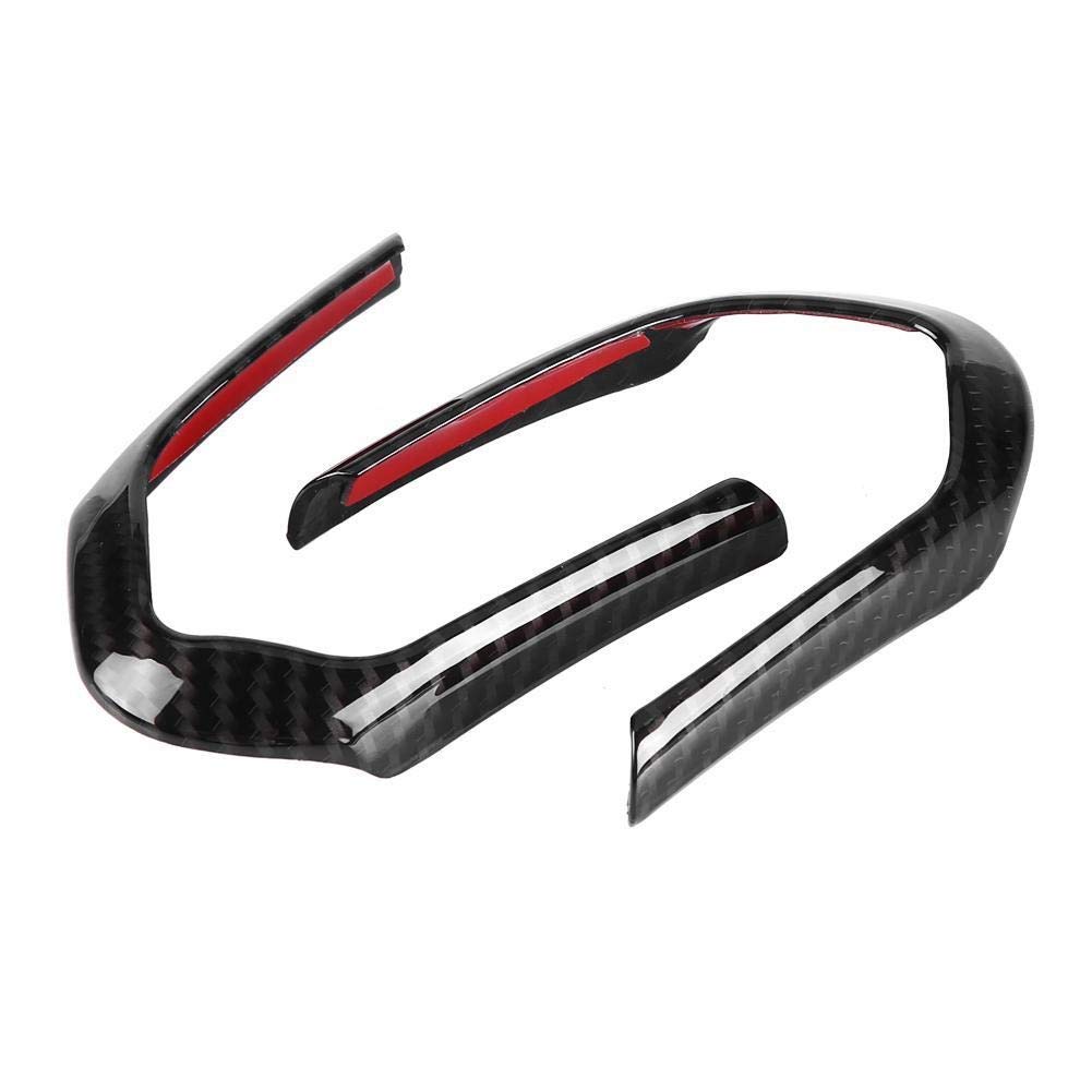 KSTE 2pcs Steering Wheel Cover Trim Frame Compatible with B-M-W F20 F22 F30 F32 F10 F06 F15 F16 Carbon Fiber