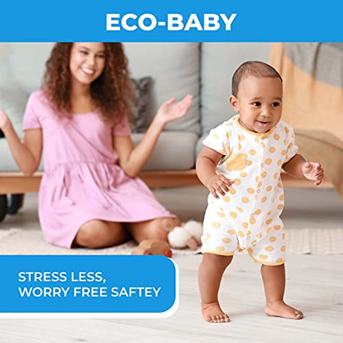 EcoBaby Sliding Door Lock, 4 Pack Child Proof Safety Window Locks for