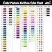 Cedar Markers Gel Pens. 200 Set with Unique Adult Coloring Book. 100 Pens Plus 100 Refills. Color Pens with Grip. Neon, Glitter, Metallic, Pastel Colors No Duplicates. Drawing Pens for Bullet Journal.