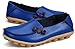 LabatoStyle Women’s Genuine Leather Flats Casual Moccasin Driving loafers Shoes (Royal Blue, 8.5 B(M) US)