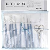 Tulip TLS-001 ETIMO Pattern Lace Needle Set, Royal Silver