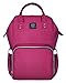 JOLLYCHIC LAND Large Capacity Diaper Bag Backpack for Baby Boys and Girls Travel Maternity Nappy Bag for Mom and Dad (Rose)