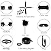 Bondage Restraints Kit 10Pcs BDSM Bed Restraints System with Handcuffs Footcuffs Whip Rope Blindfold Mask Mouth Gag Magic Wand Cross Strap Couples Toy Set for Sex Play (Black)