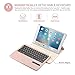 Keyboard Case Compatible with 2018/2017 iPad 9.7 inch, Bluetooth Keyboard KVAGO-360 Rotating Case with Detachable Wireless Keyboard for iPad 6th Gen,iPad 5th Gen -Rose Gold