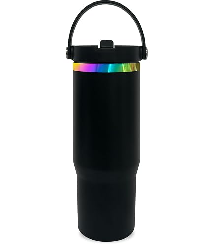 Gobelet Isotherme En Verre De 400 Ml Avec Couvercle Et Paille - Voyage, Anti-fuite, Double Paroi, Gris