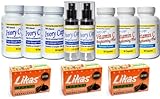 Skin Whitening Lightening System6 From Ivorycaps with Likas Papays Soap Bar , 2 Cream + 3 Glutathione Pills + 3 Vitamin C + 3 Likas Soap