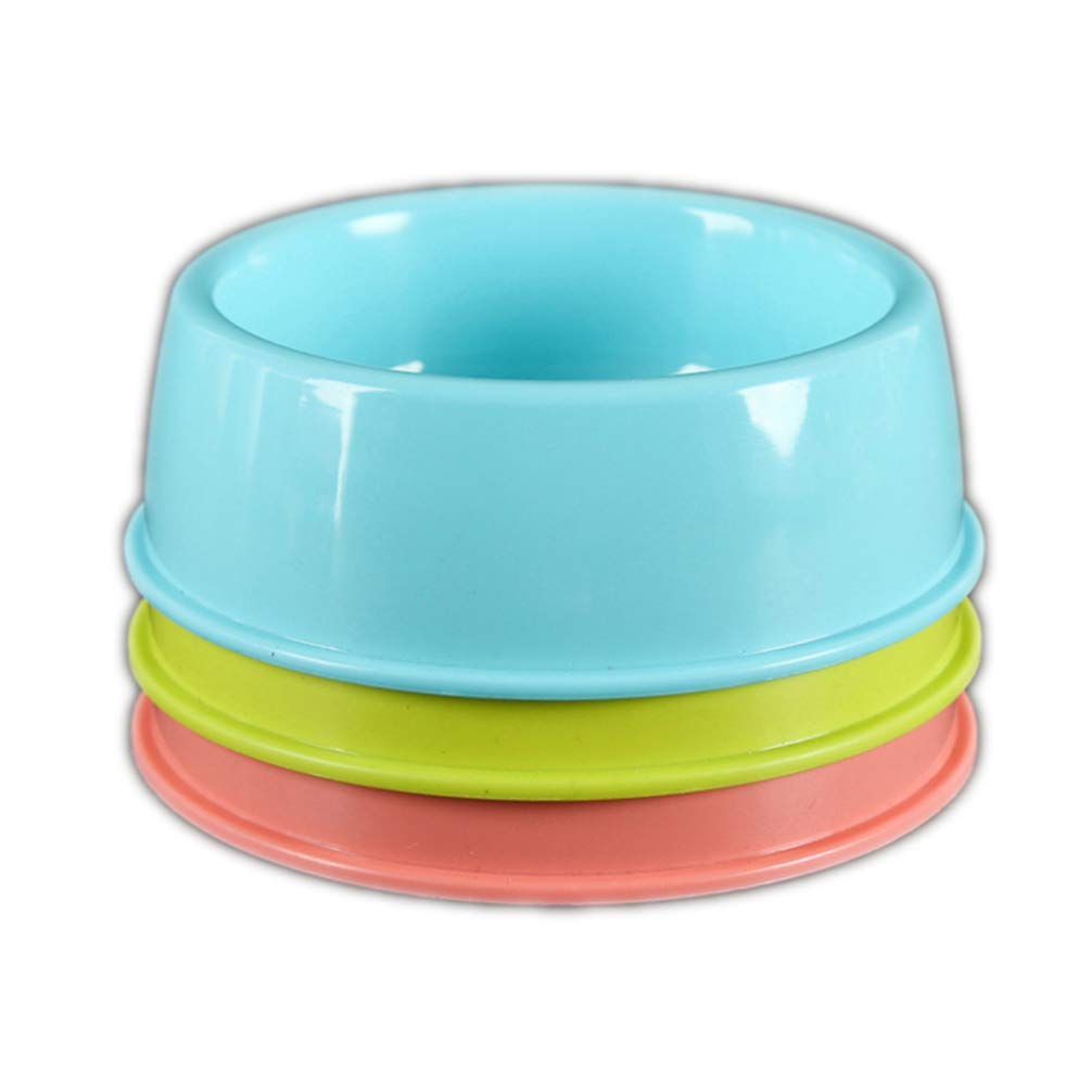 Balacoo 3Pcs Dog Bowls for Food and Water: Food & Water Steady Pet Bowl - Candy Colored Round Feeder for Small to Medium Dog Breeds (Random Color)