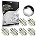 Partsam Festoon 28mm LED Light Bulbs for Interior Lights Map Dome Door Courtesy Light Bulbs DE3021 3175 -White 6Pcs
