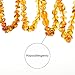 Amber Teething Necklace – Polished Teething Necklace For Babies Unisex (Honey) – Anti-inflammatory, Swollen gums & Teething Pain Reduce Properties – Certificated Natural Ukrainian Amber Beads