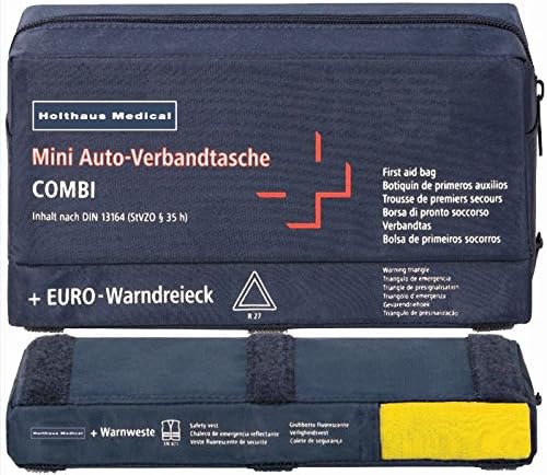Complete European Vehicle Safety Kit with DIN First Aid Kit