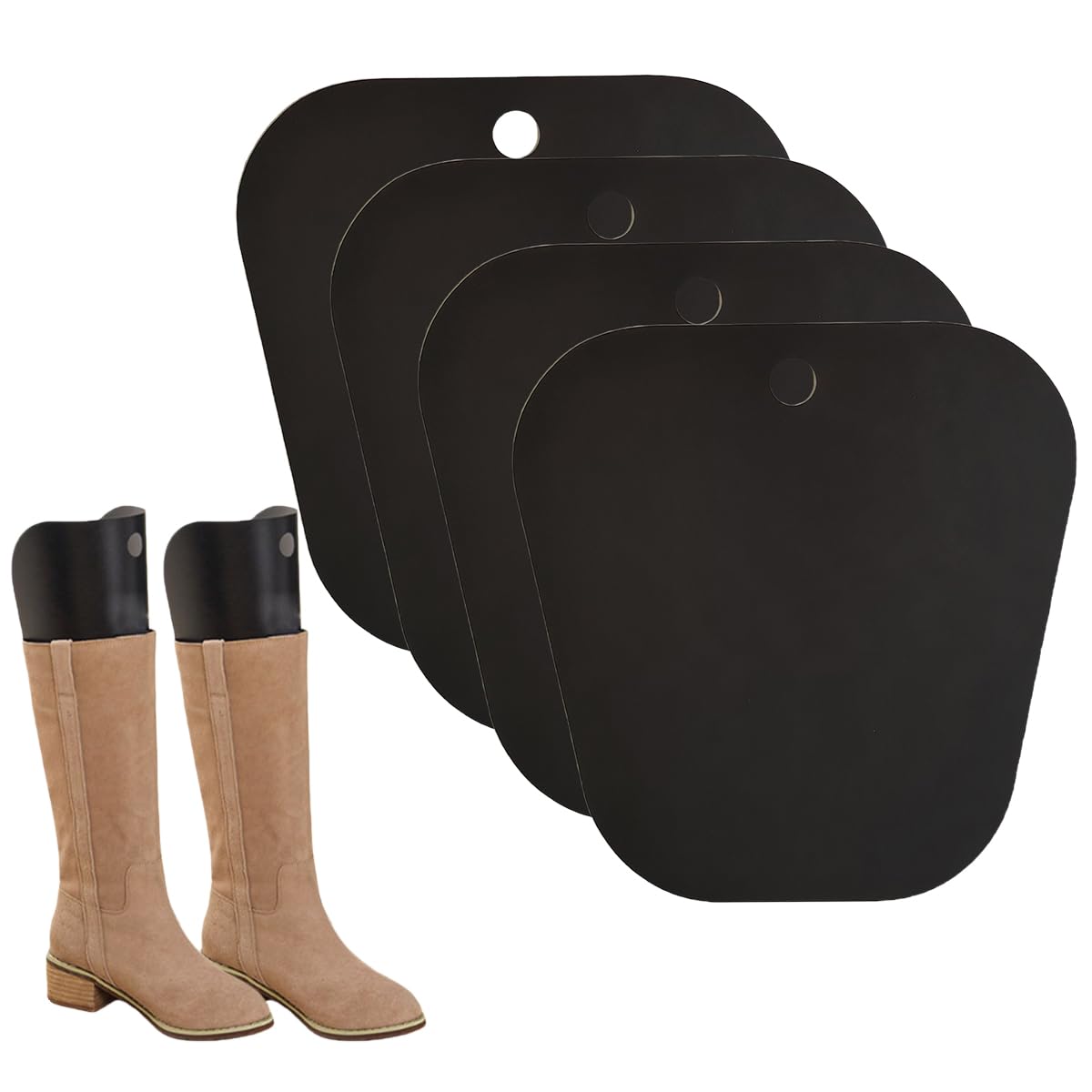 VASANA 2 Pairs (4 sheets) Boot Shaper Form Inserts Shoe Trees Tall Short Boot Shaper Tree Inserts Boot Holder Support for Men and Women