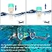 BFULL Snorkel Mask Full Face 180° Panoramic Sea View Anti-Fog Anti-Leak Snorkeling Mask with Action Camera Mount and Soft Adjustable Head Straps for Kids and Adults (White-Green, S/M)