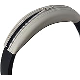 umvowuxa Sweat Silicone Headband Cover for Sony WH-1000XM4, WH-CH720N, WH-XB910N, ULT WEAR,Enhanced Comfort | Washable Zipped Headband Cover for WH-1000XM4 (Off White)