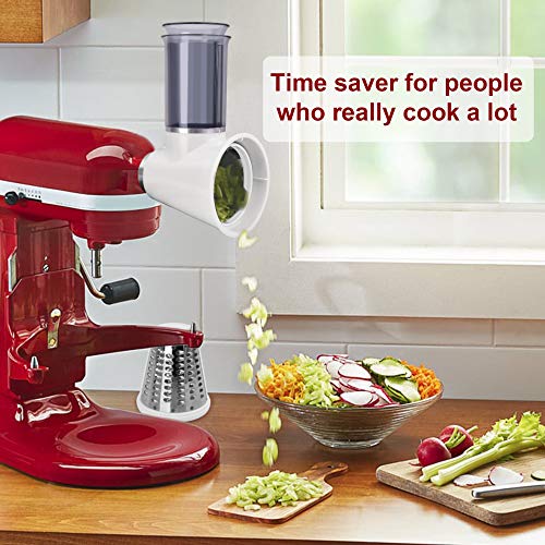 Slicer/Shredder Attachment for KitchenAid Stand Mixers,Cheese Grater
