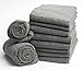 Fromm Softees Microfiber Salon Hair Towels for Hairstylists, Barbers, Spa, Gym in Grey, 16