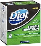 Dial For Men Fresh Reaction Bar Soap, Alpine, 3 Count