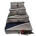 Evatex Travel Packing Cubes, Set of 4 Pieces with Shoe Bag