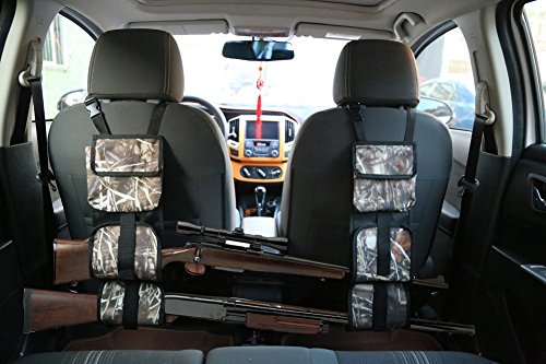 Hunting Gun Sling, Lumsing Car Seat Back Gun Sling Organizer for Rifle Hunting, Camouflage (Camouflage)