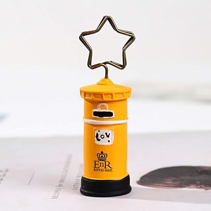 Amazon Yisily メモスタンド メモクリップ ポスト型 写真立て 便箋クリップ カードホルダー かわいい カードスタンド カード立て オフィス 机上用品 文房具用に 状差し メモホルダー 文房具 オフィス用品