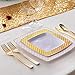 Supernal 300pcs Gold Plastic Forks,Disposable Hammered Forks,Premium Heavyweight Silverware Polished,Perfect for Big Party,Christmas Party Silverware
