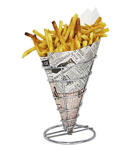 Newspaper French Fries Paper Cone Inserts (2,200)