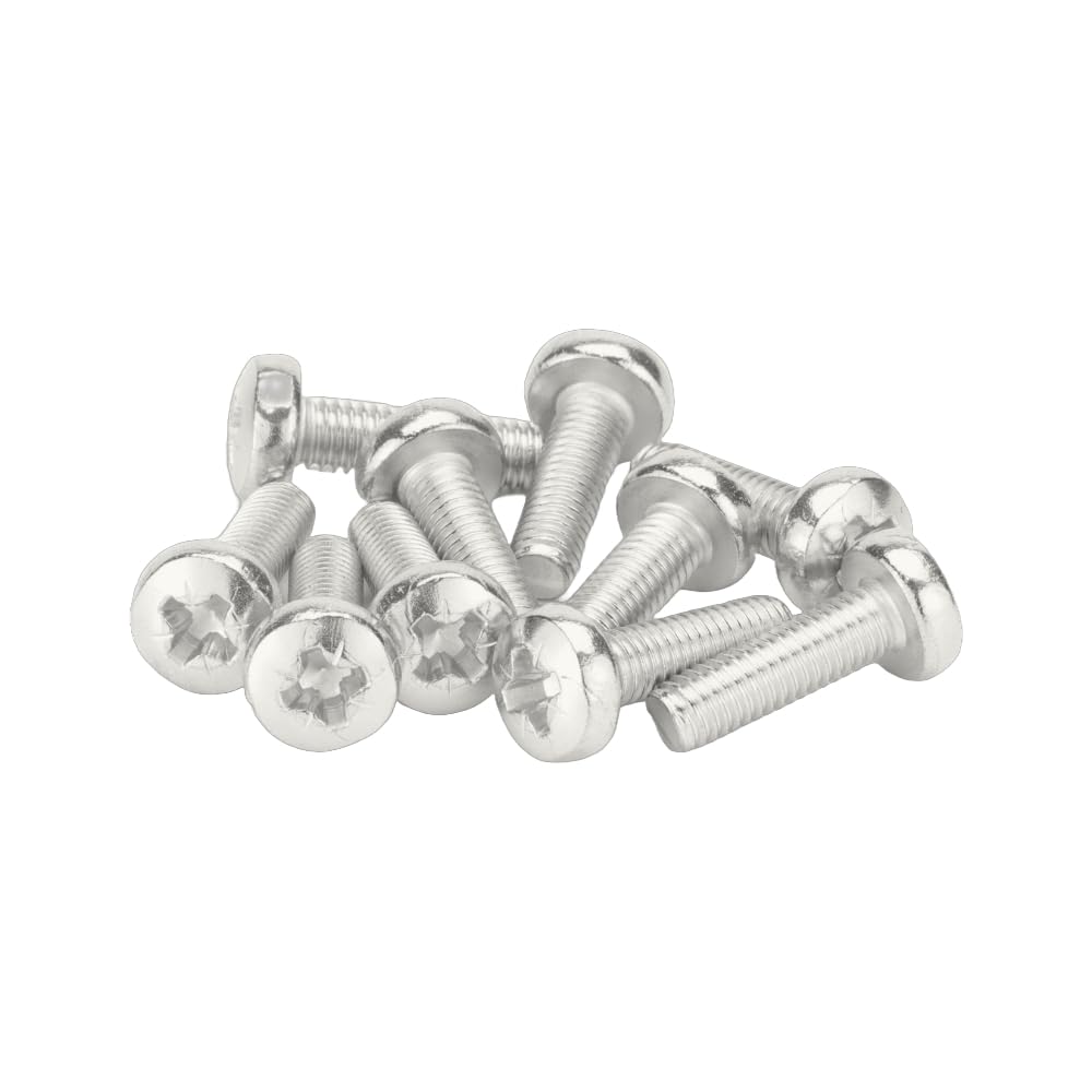 M4 (4mm x 20mm) Pozi Pan Head Machine Screws - A2 Grade Stainless Steel (Pack of 20)