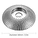 Baugger Wood Angle Grinding Wheel - Carbide Grinding Wheel Carbide Rotary Tool for Angle Grinder Tungsten Carbide Coating Bore Shaping 5/8inch Bore