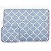 MOSISO Laptop Sleeve Compatible with 13-13.3 inch MacBook Pro, MacBook Air, Notebook Computer, Canvas Quatrefoil Bag Cover with Small Case, Serenity Blue