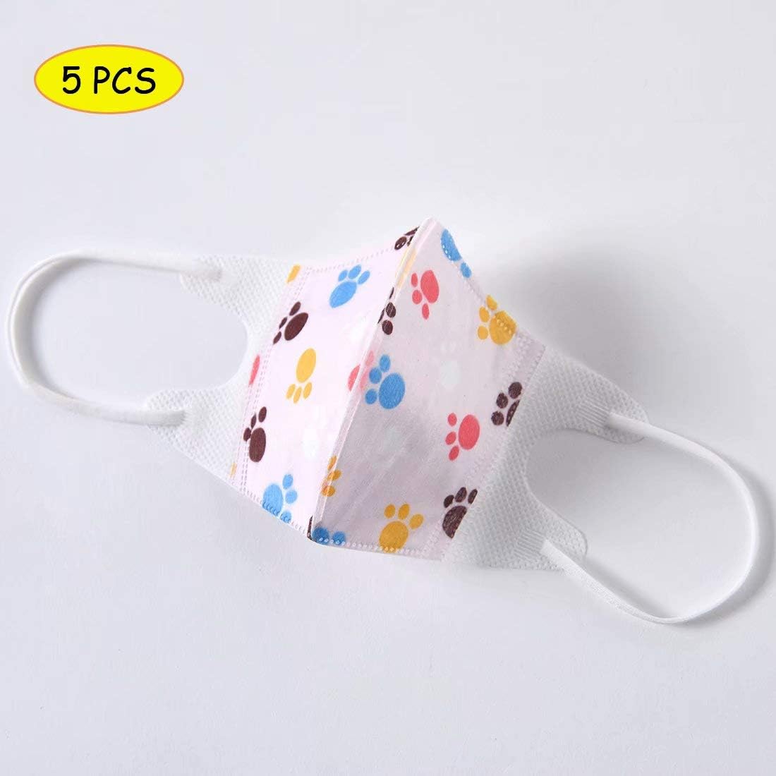 Kids Masks Suitable for Ages 2-8 （5 Pcs）