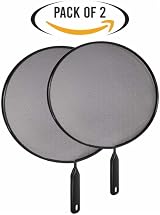 TIJAR Splatter Screen 2pc Set 28cm 24cm Splash Guard Lid Knob Replacement view 2