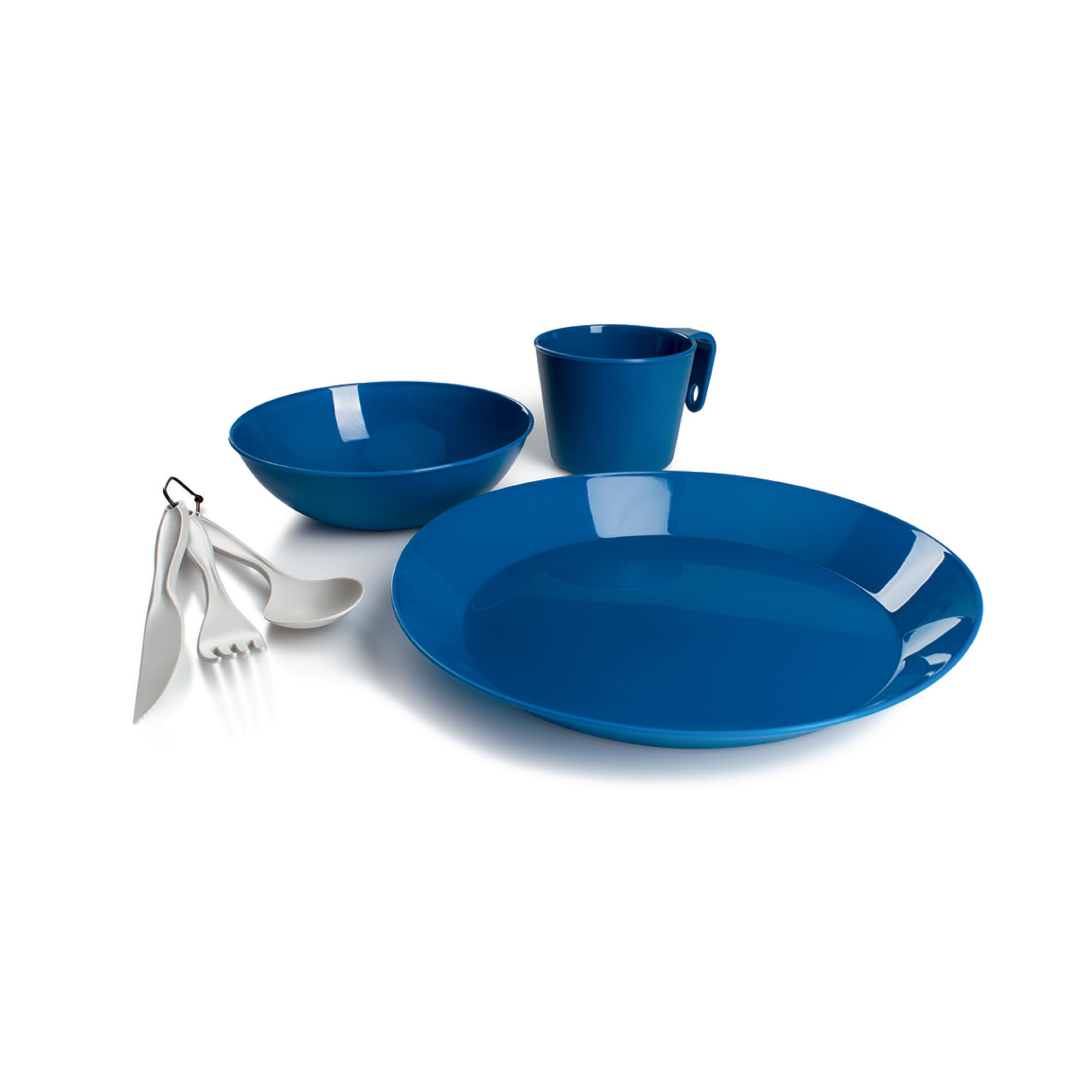 GSI Outdoors Cascadian 1 Person Table Set for Camping, Lightweight and Durable, Blue