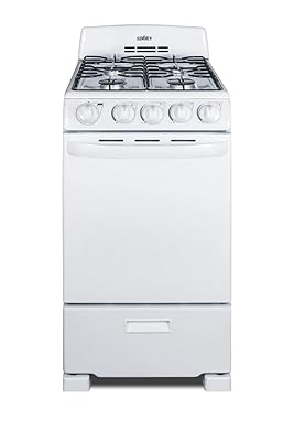 Summit 20" Freestanding Gas Range with Broiler Compartment