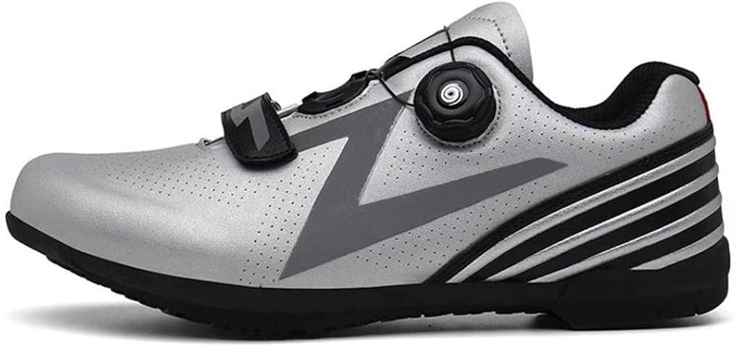 JINFAN Men's Cycling Shoes, easy Breathable Mtb Cycling Shoes Pinned