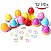 ThinkMax Self-ink Stamps Set for Kids Egg Stampers for Party Favors, Gifts, Prizes, Rewards, Giveaways (12 PCs)