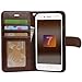 Arae Premium PU Leather Wallet Case with Kickstand and Flip Cover for iPhone 7/8 / SE 3rd Gen/SE 2020 4.7 inch, Brown