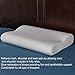 Puredown Sleep Memory Foam Contour Pillow for Neck Pain Stay Cool Removable Cover By Cotton (Queen)