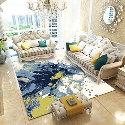 Rug Abstract Modern Area Anti-Skid Rectangle Carpet Easy to Clean Stain Resistant for Living Room Bedroom Indoor Outdoor Mat GTMYUK,A,200x300cm