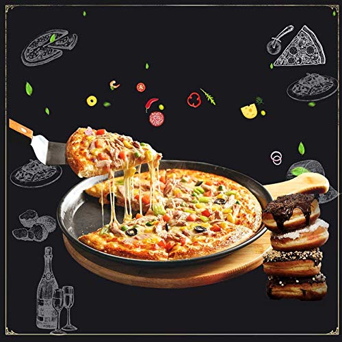 Pizzaplaat Van Koolstofstaal Ronde Pizza Pannen Met Antiaanbaklaag Carbon Steel Pizza Pan Non-Stick Round Pizza Tray… - Afbeelding 8