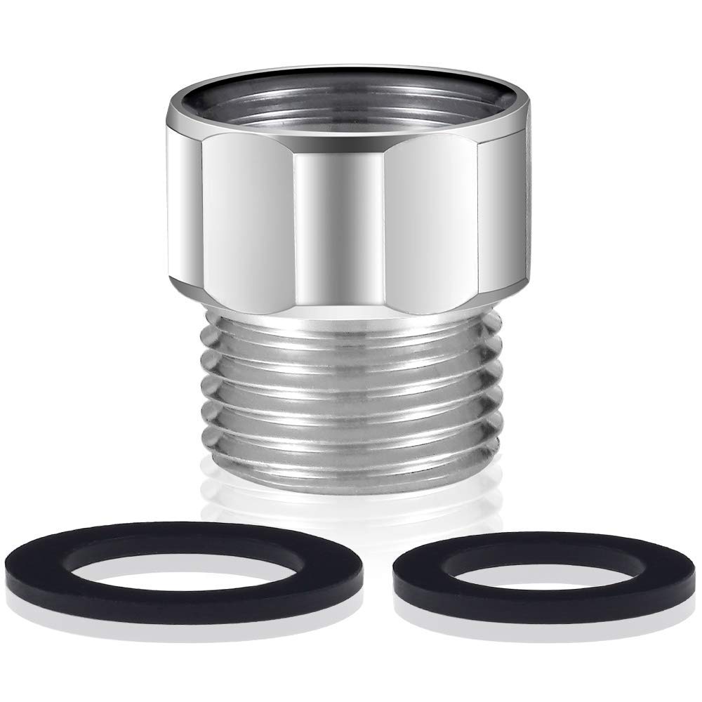 Pre-Rinse Tap Hose Adapter Kit, Brass Aerator Adapter to Male 7/8-20 UNEF to Female 1/2'' NPT Suitable for POUGEO Commercial Sink Faucet