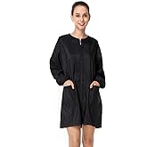 Exttlliy Polyester Fabric Salon Smock Professional Stylist Jacket Waterproof Haircut Cape Barber Apron
