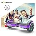 Hoverboard Two-Wheel Self Balancing Electric Scooter UL 2272 Certified, Metallic Chrome LED Light (Chrome Purple)