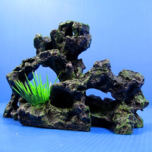 Rock cave ruins Aquarium Ornament Decoration Decor 6.9" X 2.5" X 4.3" stone HIDE