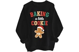 Maternity Clothes Growing A Little Cookie Sweatshirt Baking A Little Cookie Shirt Christmas Pregnancy Announcement Hoodie