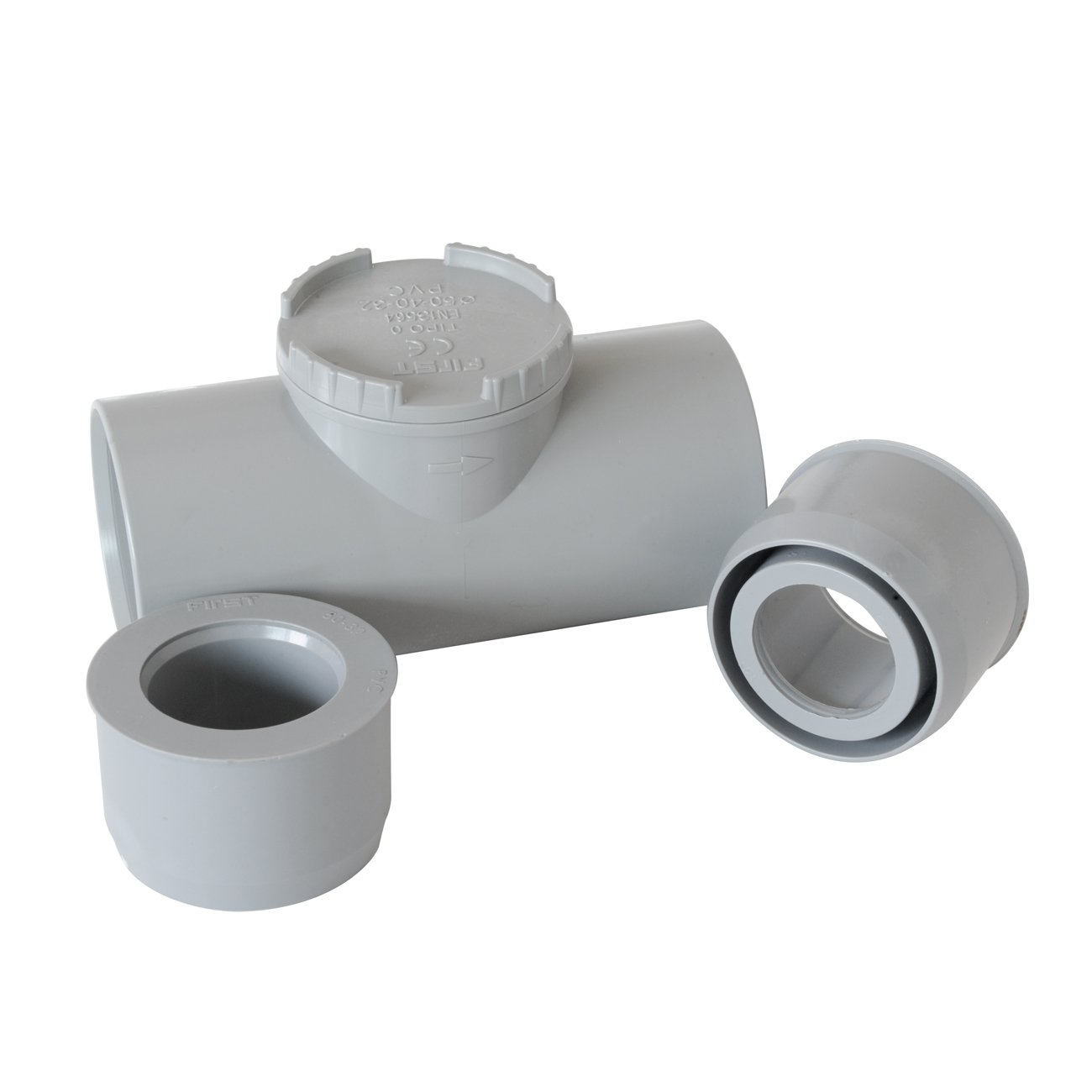 First Plast NRC32G PVC Bonding Gate Valve, Grey, ø 32 mm - Image 3
