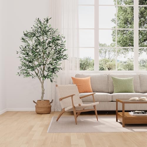 Dripex Large Artificial Olive Tree in Pot 180cm Artificial Olive Tree Home Living Room Bedroom Office Garden Decoration