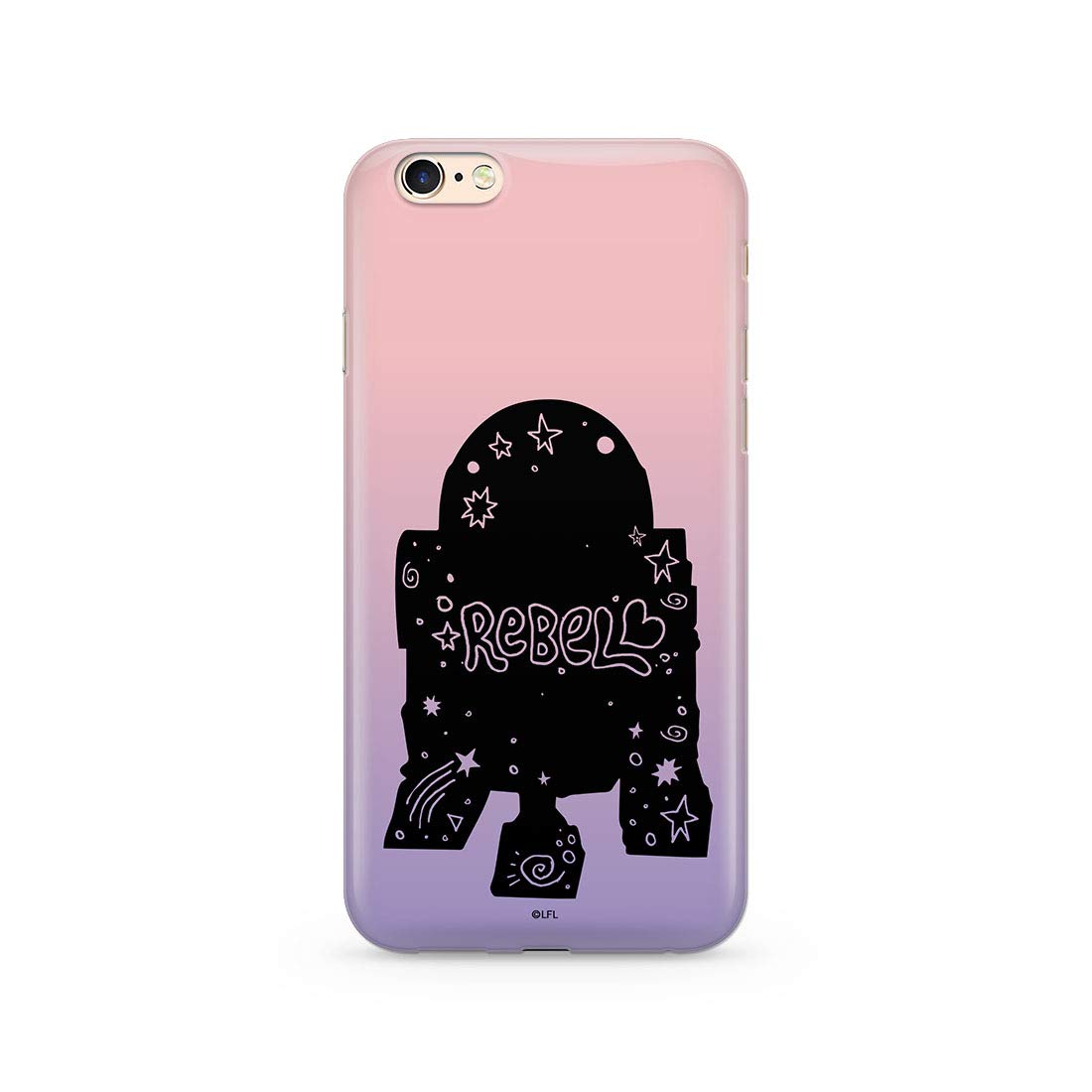 ERT GROUP mobile phone case for Apple Iphone 6/6S original and officially Licensed Star Wars pattern R2D2 005 optimally adapted to the shape of the mobile phone, case made of TPU