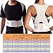 Thoracic Back Brace Posture Corrector- Magnetic Lumbar Back Support Belt-Back Pain Relief, Improve Thoracic Kyphosis, for Lower and Upper Back Pain Men & Women (White, Medium)