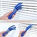 ELECOOL Window Blind Brush Dust Cleaner with 4 Sleeves for Air Conditioner Window Shades Blinds Jalousie Shutter (8'' Long Arm)